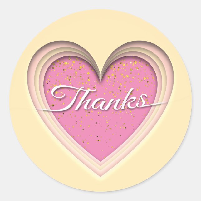 Pegatina Redonda ¡Gracias (Anverso)