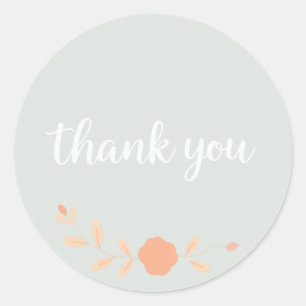 Pegatina Redonda gracias