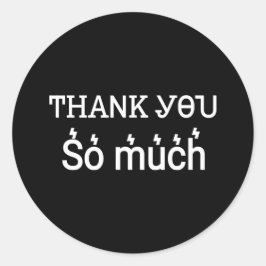 Pegatina Redonda Gracias