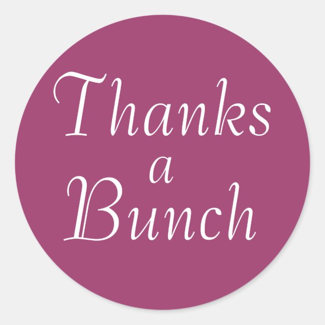 Pegatina Redonda Gracias a los Pegatinas de Bunch (Anverso)