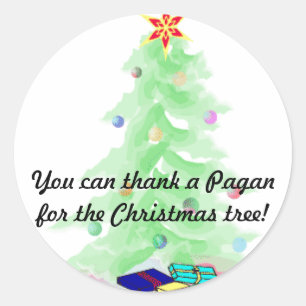 Pegatina Redonda Gracias a Pagan