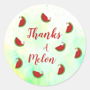 Pegatina Redonda gracias a un melón