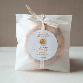 Pegatina Redonda Gracias a una boda de regadera