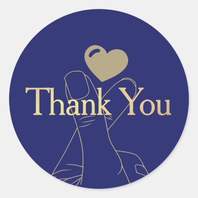 Pegatina Redonda Gracias Agitador (Anverso)