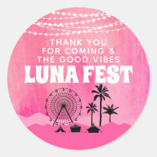 Pegatina Redonda Gracias al Pink Music Festival 