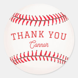 Pegatina Redonda Gracias Béisbol