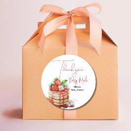 Pegatina Redonda Gracias, berry.