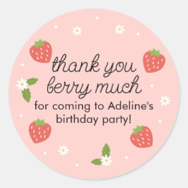 Pegatina Redonda Gracias Berry Berry Berry Birthday