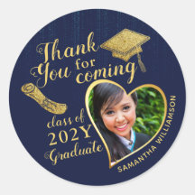 Gracias Blue and Gold 2025 Graduation Favor