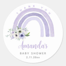 Gracias Boho Arcoiris Baby Shower Clásico