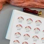 Pegatina Redonda Gracias Caligrafía, Borgoña, Rosas de Rubor<br><div class="desc">Utilizando un elegante, giratorio y moderno tipo de letra, he creado un superpuesto gráfico que dice "gracias". Se ha agregado un portaobjetos de espacio de plantilla para sus nombres o mensajes. La parte superior del diseño se acentúa con una imagen que representa rosas acuarelas en marfil, rosa rosa, borgoña y...</div>