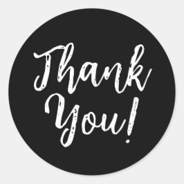 Pegatina Redonda Gracias Círculo