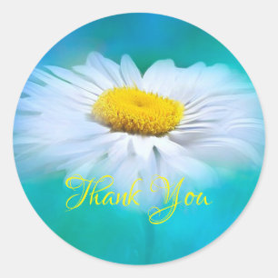 Pegatina Redonda Gracias Daisy