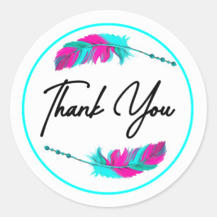 Pegatina Redonda Gracias Deseos