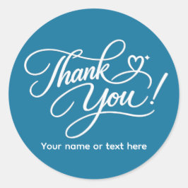 Pegatina Redonda Gracias elegante sticker