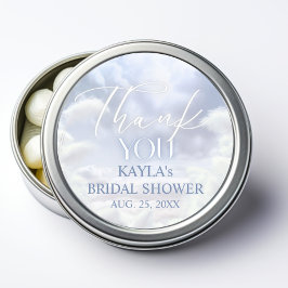 Pegatina Redonda Gracias en Nube Nueve 9 Despedida de Soltera en la