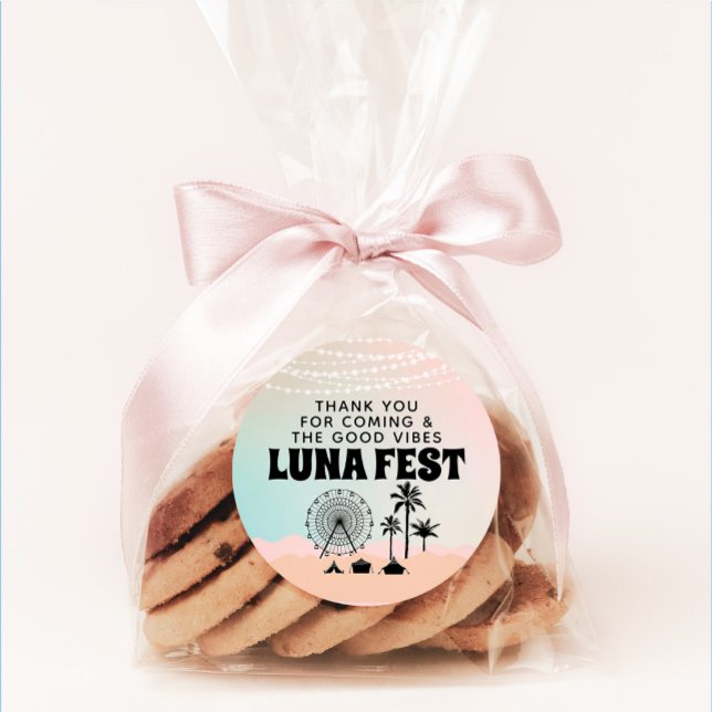 Pegatina Redonda Gracias Festival de Música Pastel (Subido por el creador)