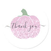 gracias glam purpurina rosa calabaza brillante