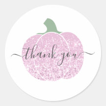 gracias glam purpurina rosa calabaza brillante