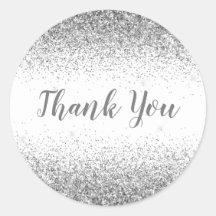 Gracias Glam Silver Purpurina Elegant Girly Script