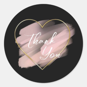 Pegatina Redonda Gracias Modernos