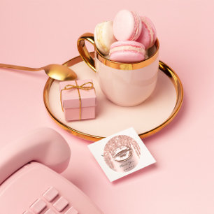 Pegatina Redonda Gracias Nombre 16ª Rosa de novia Levantamientos de