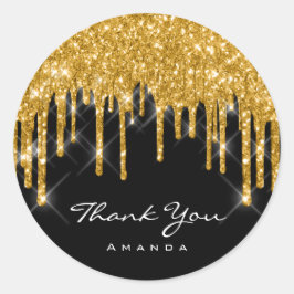 Pegatina Redonda Gracias Nombre 16 Cumpleaños Despedida de Soltera 