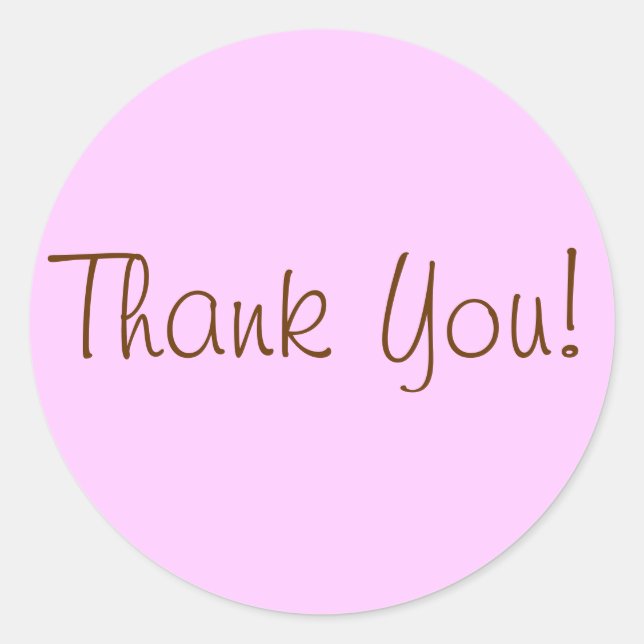 Pegatina Redonda ¡Gracias Pegatinas! (Anverso)