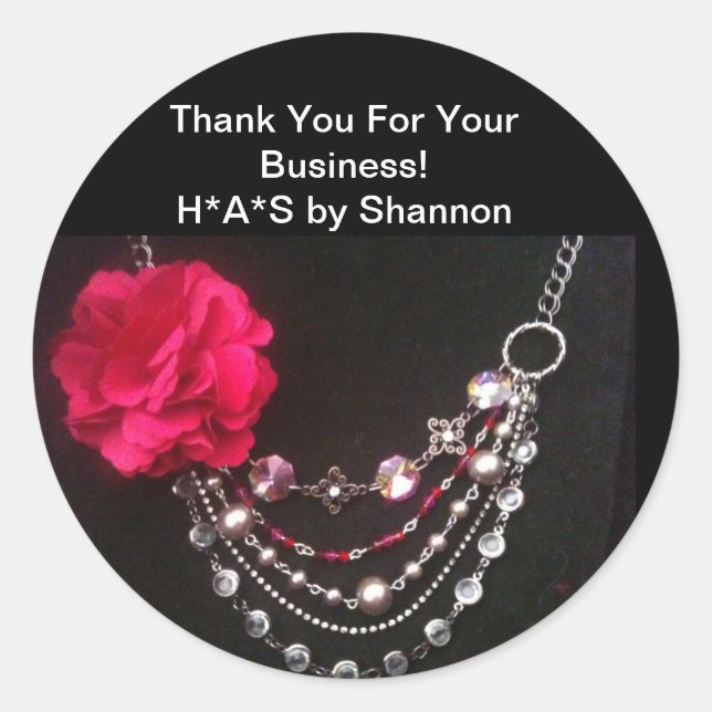 Pegatina Redonda Gracias Pegatinas (Anverso)