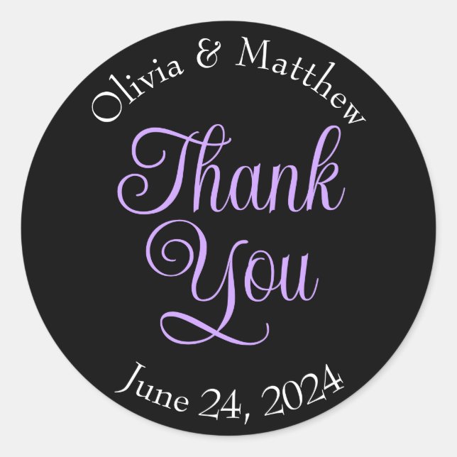 Pegatina Redonda Gracias pegatinas (Anverso)