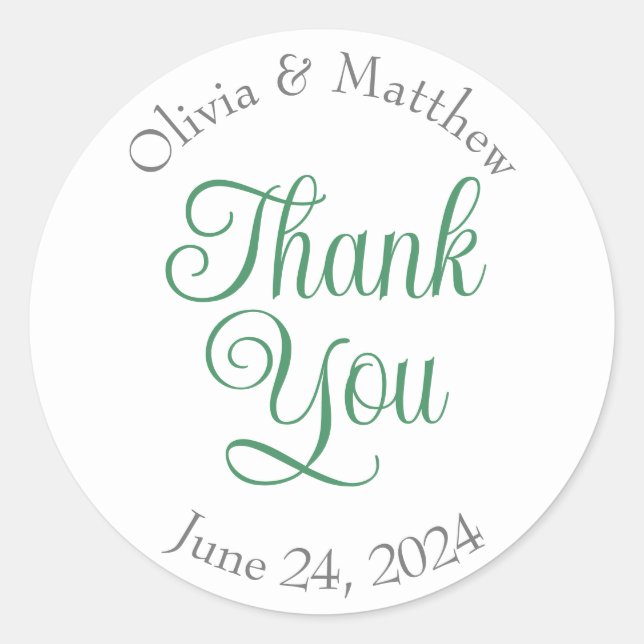 Pegatina Redonda Gracias pegatinas (Anverso)