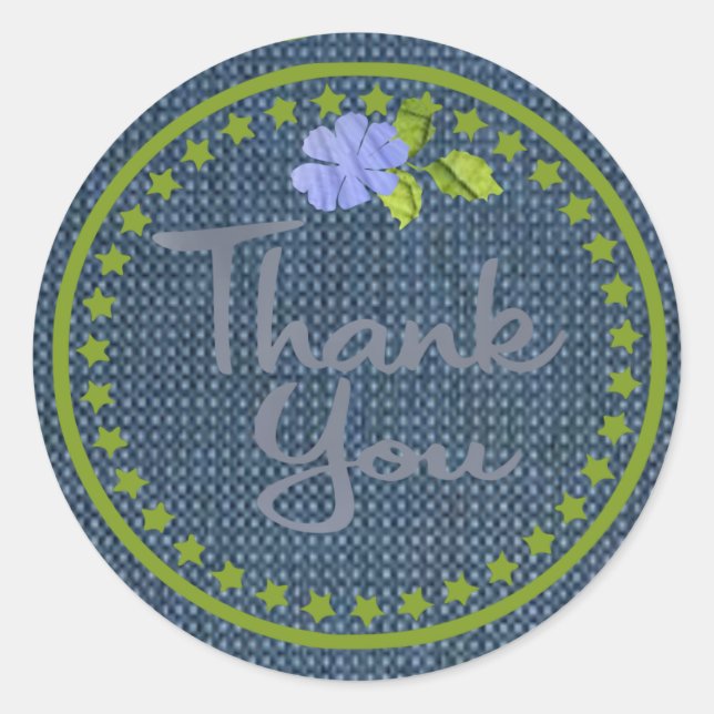 Pegatina Redonda Gracias Pegatinas (Anverso)