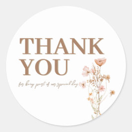 Pegatina Redonda Gracias Pegatinas