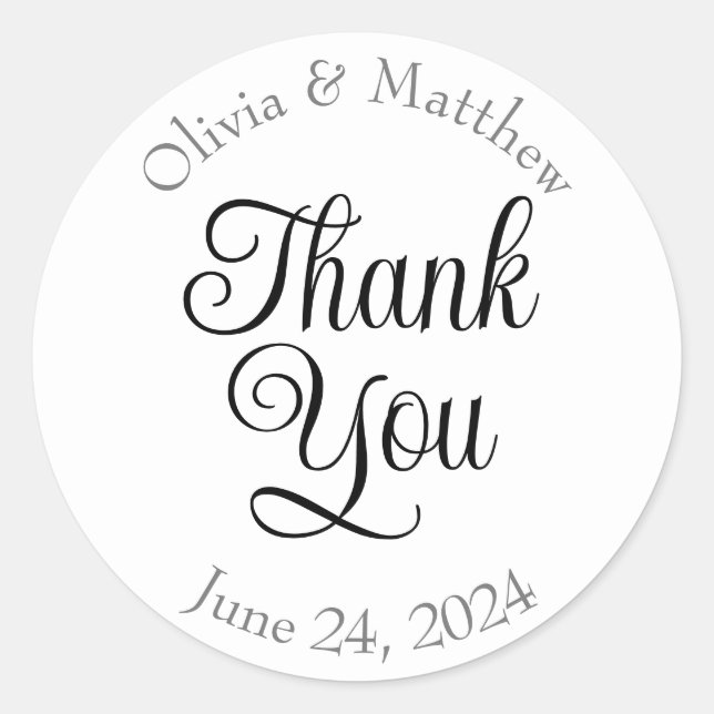 Pegatina Redonda Gracias pegatinas (Anverso)