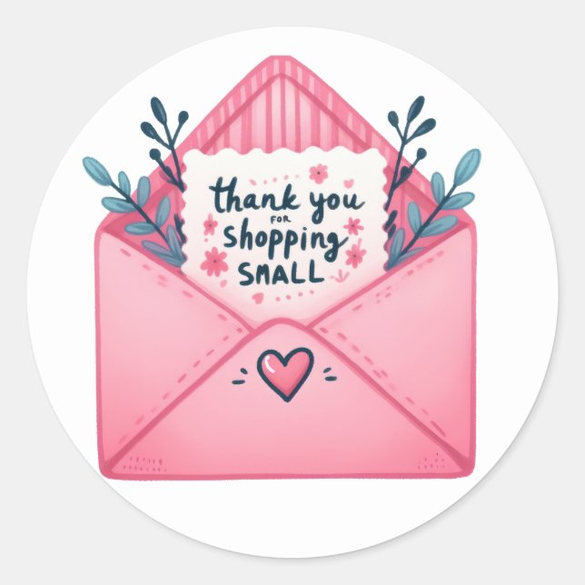 Pegatina Redonda Gracias Pegatinas (Anverso)