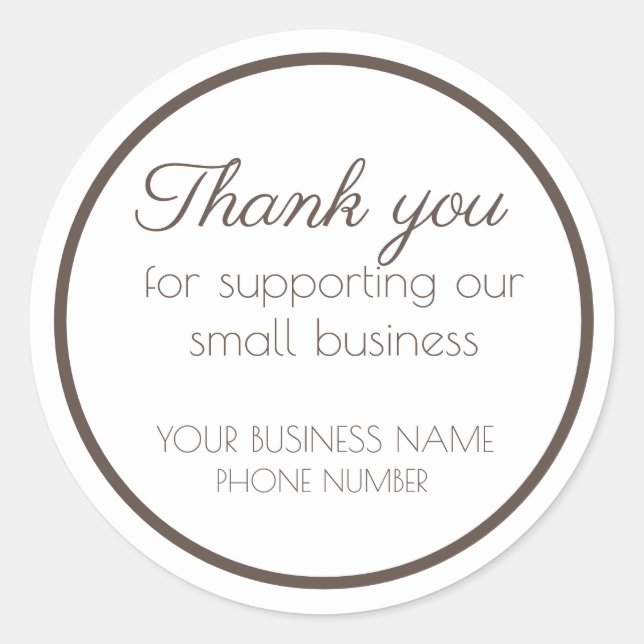 Pegatina Redonda ¡Gracias pegatinas! (Anverso)