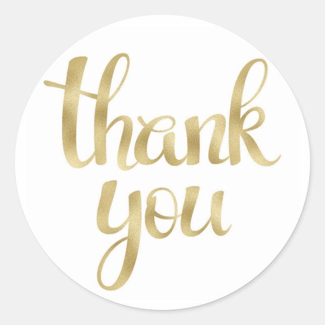 Pegatina Redonda Gracias pegatinas (Anverso)