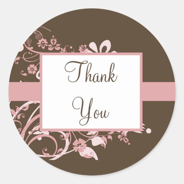 Pegatina Redonda Gracias Pegatinas (Anverso)