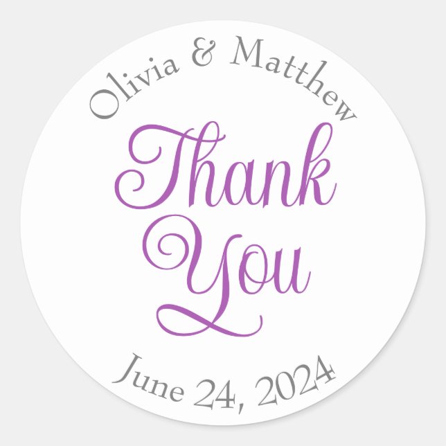 Pegatina Redonda Gracias pegatinas (Anverso)