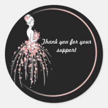 Gracias Pegatinas - Diseño de Vestidos Florales Ro