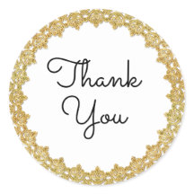 Gracias Personalizable Vintage Pegatinas de marcos