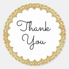 Pegatina Redonda Gracias Personalizable Vintage Pegatinas de marcos