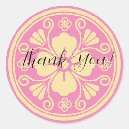 Pegatina Redonda Gracias Personalizado Hanabishi