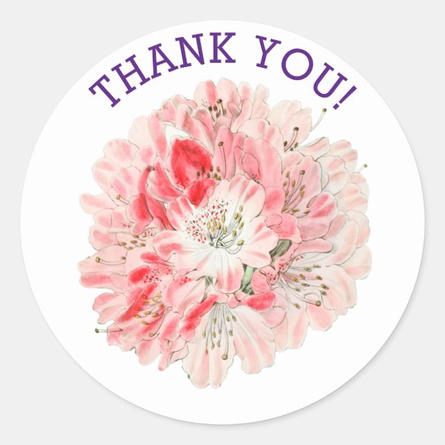 Pegatina Redonda Gracias PERSONALIZADOS Pegatinas Redondos (Anverso)