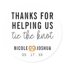 Gracias por ayudar a atar al Boda Knot Pretzel