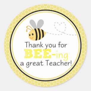 Pegatina Redonda Gracias por beeing a un gran profesor