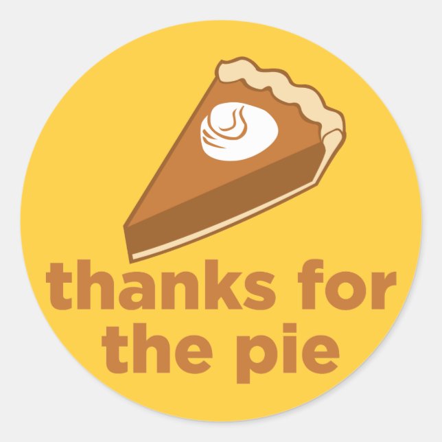 Pegatina Redonda Gracias por el Pie (Anverso)