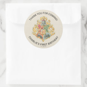 Pegatina Redonda Gracias por el primer cumpleaños de Harry Potter