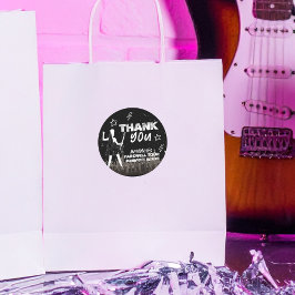 Pegatina Redonda Gracias por el último tour Punk Rock Bachelorette