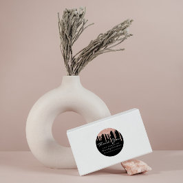 Pegatina Redonda Gracias Por Elegir El Rosa De Instagra Drips Black